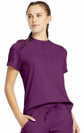 HH650 HH Works Macy Button Collar Tuck In Top by Healing Hands