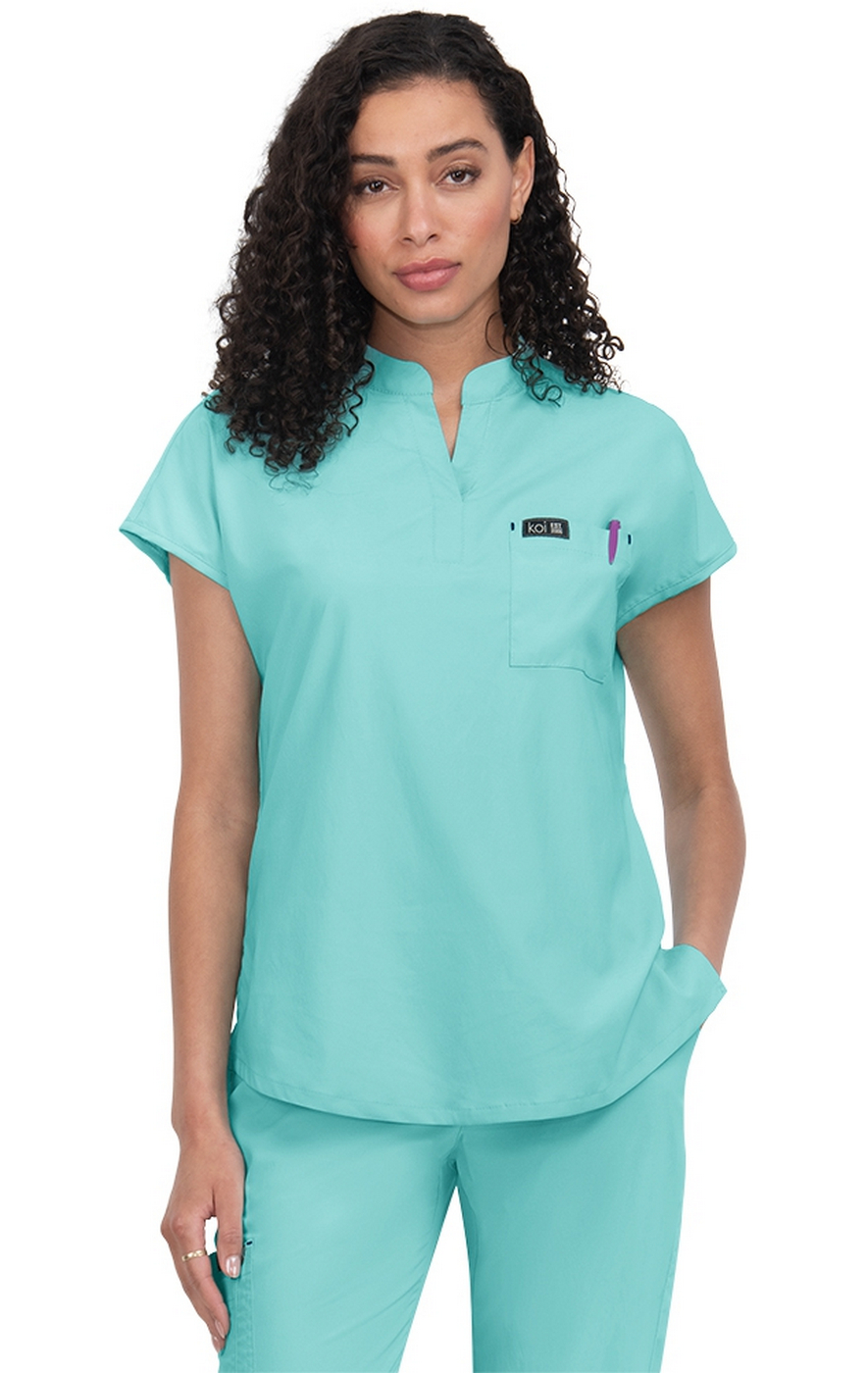 1093 koi Basics Ari Split Neck Top - Scrubscanada.ca