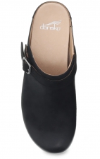 Berry Black Burnished Nubuck Mule by Dansko