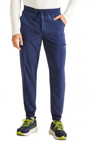 IP066A Inspira Flex Men's Mid Rise Tapered Leg Jogger Pant IP066A Inspira Flex Men's Mid Rise Tapered Leg Jogger Pant