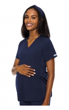 MC628 Med Couture Touch Adjustable Maternity V-Neck Top
