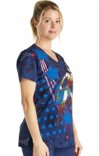 TF626 Tooniforms Modern Classic Fit 2 Pocket Print Top by Cherokee Uniforms - Defender Of Truth