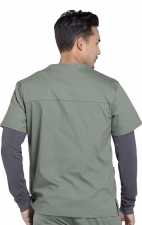 WW695 Workwear Professionals Haut à Col en V avec 4 Poches pour Hommes par Cherokee