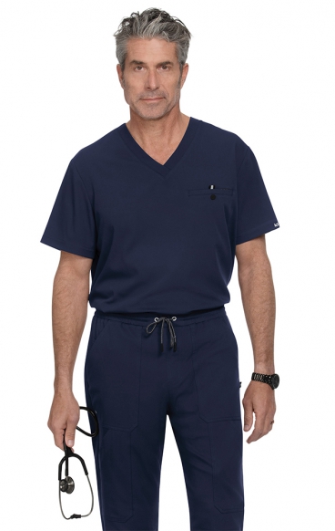 *FINAL SALE L 671 koi Next Gen On Call Men's One Pocket Scrub Top 