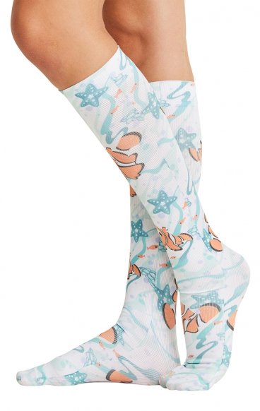 Comfort Support Tooniforms Chausettes Haut Compression Imprimer - Swim Fast Comfort Support Tooniforms Chausettes Haut Compression Imprimer - Swim Fast