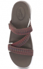 Rosette Brown Multi Webbing Sandale de Performance à Dos Ouvert pour Femmes par Dansko