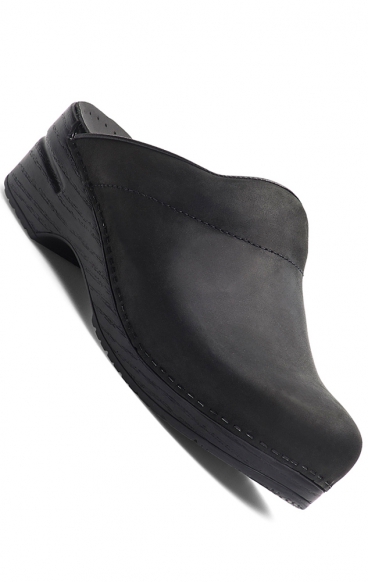 *FINAL SALE Karl Black Oiled Leather Open Back Men's Clogs by Dansko *FINAL SALE Karl Black Oiled Leather Open Back Men's Clogs by Dansko
