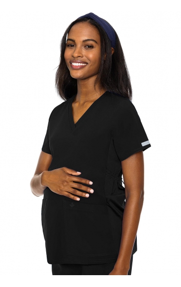*FINAL SALE XS MC628 Med Couture Touch Adjustable Maternity V-Neck Top