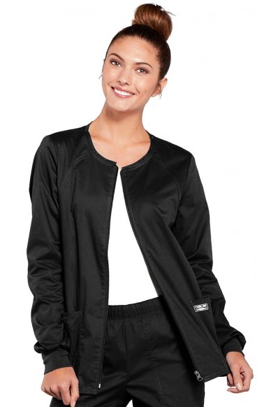 *VENTE FINALE S 4315 Workwear Core Stretch Veste Zippée à Col Rond de Cherokee