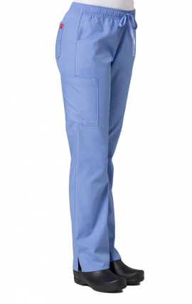 ranrann Femme Pantalon Médical Taille Elastique Cargo Scrub Pants Pantalon Infirmière Tenue Docteur Uniformes dHôpital Pantalon Taille Haute Cordon de Serrage S-XXL Blanc 