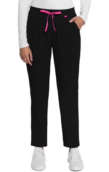 MC101P Petite Amp Tapered Leg Drawstring Pant by Med Couture 