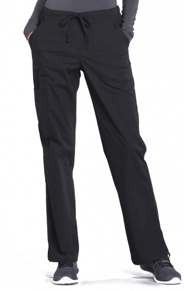 *FINAL SALE M WW160T Tall Workwear Professionals Straight Leg Elastic Waist 5 Pocket Pant with Drawstring by Cherokee