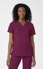 6122 WonderWink Thrive Women's Fitted 3 Pocket V-Neck Top