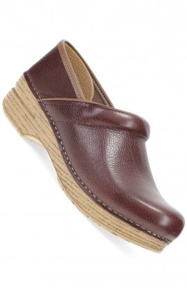 Professional Cordovan Milled Leather Clog by Dansko (Women's View)