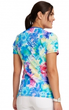 Top à col rond en Tie Dye Burst - Cherokee Infinity - Antimicrobien