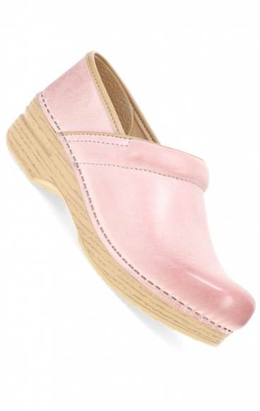 Professional Pink Milled Burnished Clog for Women by Dansko