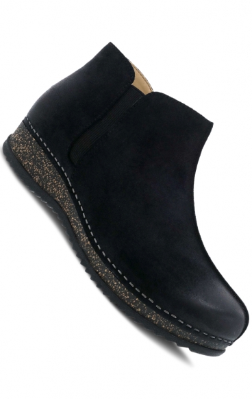 Makara Black Burnished Suede Boot for Women by Dansko 