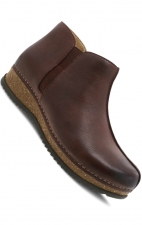 Makara Brown Waxy Milled Boot for Women by Dansko 