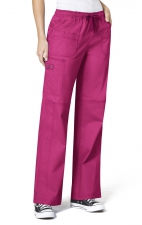 5108 WonderFlex Faith Multi-pocket Cargo Scrub Pants - Hot Pink