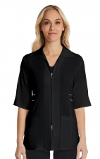 8802 Maevn SMART Blouse Demi-Manche à Garniture Contrastante