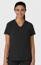 6132 Nova Flex-n-Reach 3 Pocket V-Neck Top by WINK