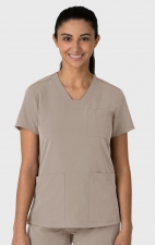 6132 Nova Flex-n-Reach 3 Pocket V-Neck Top by WINK