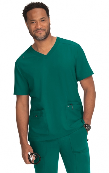 *FINAL SALE L 672 koi Next Gen Men's Free To Be Scrub Top 