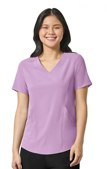 *FINAL SALE VIOLET TULLE 6134 WonderWink Renew Women's V-Neck Top