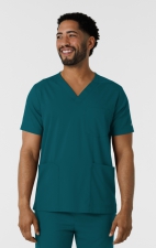 6351 Boundless Men's Multi-Pocket V-Neck Scrub Top by WINK