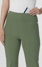 5534 RENEW Pantalon Jambe Évasée Cargo 7 Poches pour Femmes par WINK