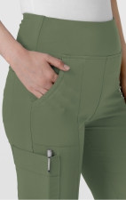 5534 RENEW Pantalon Jambe Évasée Cargo 7 Poches pour Femmes par WINK