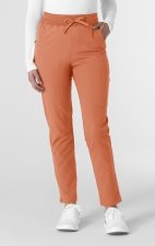 5222P Petite WonderWink Thrive Women's Cargo Straight Slim Leg Pant
