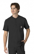 C16310 Carhartt Cross-Flex Men's Henley Scrub Top