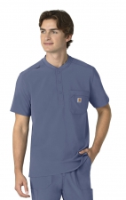 C16310 Carhartt Cross-Flex Men's Henley Scrub Top