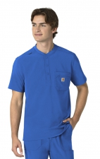 C16310 Carhartt Cross-Flex Men's Henley Scrub Top