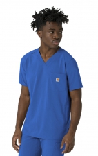 C16410 Carhartt Force Cross-Flex Men's 3 Pocket V-Neck Scrub Top