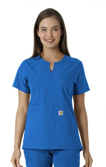 C12413 Carhartt Force Essentials Notch Neck Tunic Top with Knit Panels C12413 Carhartt Force Essentials Notch Neck Tunic Top with Knit Panels