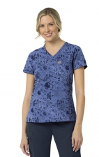 C13014 Carhartt Force Cross-Flex Women's Print Tuck-In Top - Geo Logo Riverside