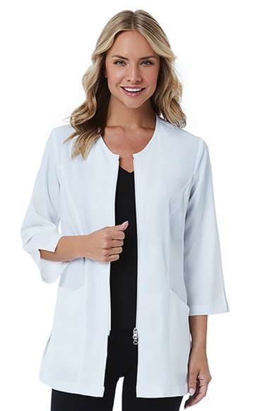 *VENTE FINALE M 8803 Manteau de laboratoire SMART par Maevn – Étirement doux – Manteau à manches 3/4po