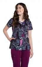 TF626 Tooniforms Modern Classic Fit 2 Pocket Print Top by Cherokee Uniforms - Villains Mischief