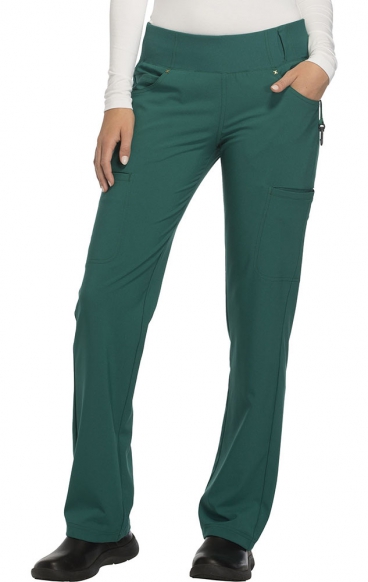 *VENTE FINALE M CK002P Petite iFlex Pantalon à Jambe Droite avec 6 Poches par Cherokee 