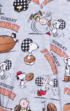 TF740 Tooniforms Men's V-Neck 3 Pocket Print Top by Cherokee Uniforms - Snoopy Funday