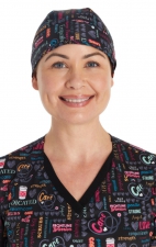 CK513 Unisex Print Scrub Cap with Snap Tabs for Mark by Cherokee - Nurse Power