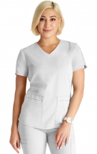 CK837A Atmos Contemporary V-Neck Top with 2 Pockets by Cherokee