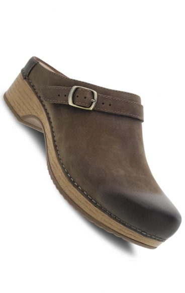 *VENTE FINALE Berry Mushroom Burnished Nubuck Mule pour Femmes par Dansko