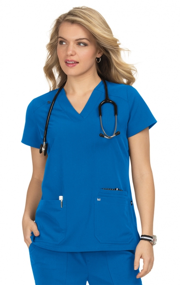 *FINAL SALE M 1019 koi Next Gen Hustle and Heart 3 Pocket Scrub Top