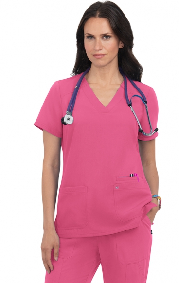 *FINAL SALE S 1019 koi Next Gen Hustle and Heart 3 Pocket Scrub Top