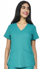 1165 Studio Focus Fitted V-Neck Top by Zavaté