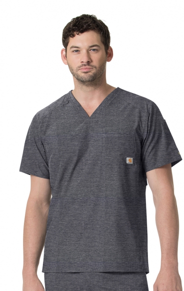 *FINAL SALE L C15106 Carhartt Liberty Men's Slim Fit V-Neck Scrub Top