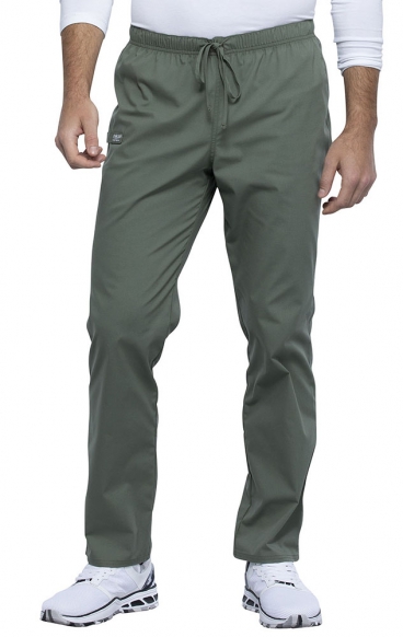 *VENTE FINALE OLIVE WW125 Workwear Professionals Pantalon à Jambe Effilée Sans Poches par Cherokee